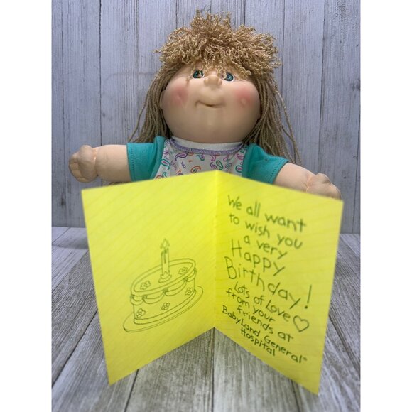 Vintage Cabbage Patch Kids Pretty Crimp 'n Curl Doll Blond Hair 1991 Hasbro - Picture 2 of 11